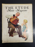 VTG 1931 Aug The Etude Sheet Music Journal Magazine Accordion Cover Collectible
