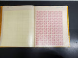 Vtg Stamp Collection 590 Stamps Total-11 Sheets Lincoln B. Franklin A. Mellon VF