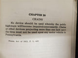 VTG 1922 The Law Of The Road Treatise on The Use of Public Highways Info Booklet