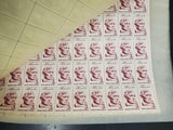 Vtg Postage 690 USPS Stamps 13 Sheets Lincoln Taft Overland Mail Miscellaneous