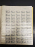 Vtg Postage 690 USPS Stamps 13 Sheets Lincoln Taft Overland Mail Miscellaneous