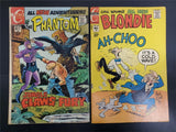 Vtg Charlton Comic Books '71 Phantom Jungle Claws No. 46 & '73 Blondie No. 203