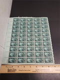 Vtg '56 Harvey W. Wiley 50th Anniversary Food/Drug Laws 3 Cent USPS Stamp Sheet