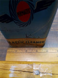 Vtg Permatex AirCraft Plastic Cleaner Full Plexiglas Airplane oil Can Tin Polish