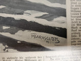 1914-15 WW1 Artwork by Max Barascudts From Illustrated Story German Publication