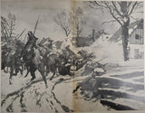 1914-15 WW1 Artwork by Max Barascudts From Illustrated Story German Publication