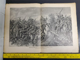 WW1 1914 Illustrated Story World War German Publication Excerpt Fritz Neuman Art