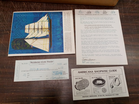 Vtg Hermaphrodite Brig Aloha 1899 Great Sailing Ships Collecting Models Catalog