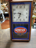 Vtg Chapin Genesee Beer & Ale Pendulum Wall Clock Mancave Advertising Collectibl