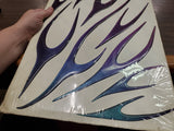 Prismatic 3D Liquid Flames Motorcycle Vehicle Exterior Graphic Trim Pckg 103-220