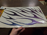 Prismatic 3D Liquid Flames Motorcycle Vehicle Exterior Graphic Trim Pckg 103-220