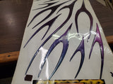 Prismatic 3D Liquid Flames Motorcycle Vehicle Exterior Graphic Trim Pckg 103-220