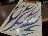 Prismatic 3D Liquid Flames Motorcycle Vehicle Exterior Graphic Trim Pckg 103-220