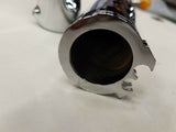 Chrome Pistol hand Grips Harley Custom Chopper 1" Softail Sportster Dyna Bagger