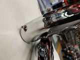 Chrome Pistol hand Grips Harley Custom Chopper 1" Softail Sportster Dyna Bagger