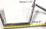 7/8" MINI CHOPPER BARS Motorcycle Handlebars Chrome Custom Chopper Bobber 7"