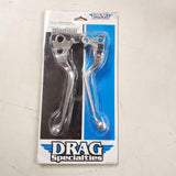 Drag Specialties Chrome Lever Set Dyna Softail Fat Bob Switchback 0610-0126