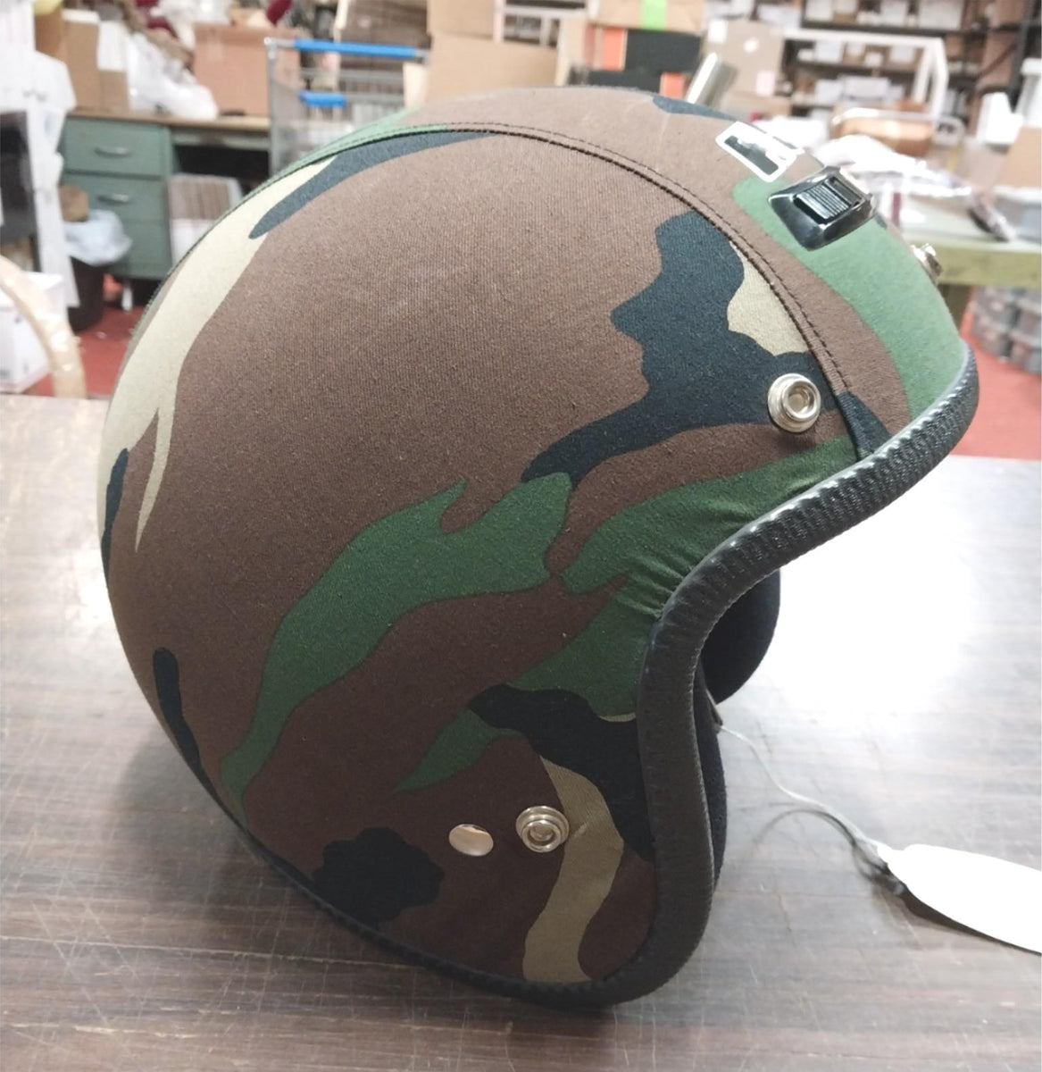 HJC XS Camo Cover Helmet Snell 95 Dot Open Face Fiberglass Vented Moto –  cyclewarehouse.online