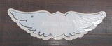 Grey Black Harley Wings White Orange Motorcycles Logo Inside Window Sticker New