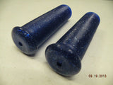 New Custom Blue Handlebar Grip Set Metal Flake 7/8" Classic Cafe Bobber Chopper