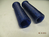 New Custom Blue Handlebar Grip Set Metal Flake 7/8" Classic Cafe Bobber Chopper