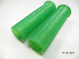 New Custom Green Handlebar Grip Set Metal Flake 7/8" Classic Cafe Bobber Chopper