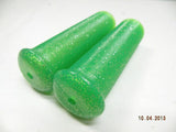 New Custom Green Handlebar Grip Set Metal Flake 7/8" Classic Cafe Bobber Chopper