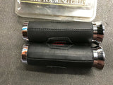 GRAB ON GRIPS RED SNAKE SKIN 7/8 KAWASAKI HONDA CB KZ GS XS TRIUMPH BSA YAMAHA