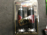 GRAB ON GRIPS RED SNAKE SKIN 7/8 KAWASAKI HONDA CB KZ GS XS TRIUMPH BSA YAMAHA