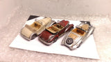 Lot of 3 German Classic Convertibles Roadsters BMW Mercedes Benz Cast Resin
