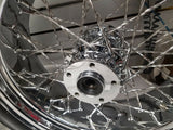 Front Rear Set Twisted Spoke Wheels Chopper 3/4 Tires 6.5x16 21" avon Metzeler