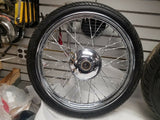 Front Rear Set Twisted Spoke Wheels Chopper 3/4 Tires 6.5x16 21" avon Metzeler