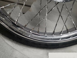 Front Rear Set Twisted Spoke Wheels Chopper 3/4 Tires 6.5x16 21" avon Metzeler