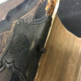 ANTIQUE LARGE BIBLE MATRIMONY 1867 SAMUEL & AMANDA PROFFITT BRASS CLASP RELIGION