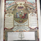 ANTIQUE LARGE BIBLE MATRIMONY 1867 SAMUEL & AMANDA PROFFITT BRASS CLASP RELIGION