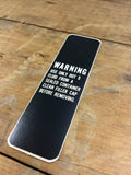 HARLEY HANDLE BAR WARNING STICKER DOT 5 OEM 45105-77 1977-81 FL FX XL NOS