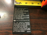 NOS HARLEY FXE FRAME Decal Emission Sticker FXE 1200/1340 OEM P/N 14031-83