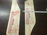 NOS Harley Davidson Gas Fuel Tank Orange/Blk Decal Set P/N 14237-90 R 14234-90 L
