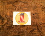 Nos Harley Brake Caliper Insert Amf #1 Medallion Decal Emblem Shovelhead Ironhea
