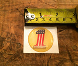 Nos Harley Brake Caliper Insert Amf #1 Medallion Decal Emblem Shovelhead Ironhea