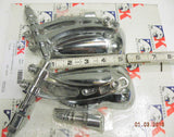 Custom Billet Mirrors Harley Honda Chrome Cosmo Adj Chopper Bobber Pair Metric!