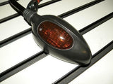 Black Left Side Mirror Turn Signal Ducati Style 10mm Honda Suzuki Yamaha Kawasak