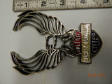 Harley Custom Flaming Eagle Embem Battery Cover Sissybar AMF Vintage NOS Bar shi