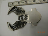 Harley Custom Flaming Eagle Embem Battery Cover Sissybar AMF Vintage NOS Bar shi