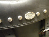 Boss Bags Black Saddlebags Studs Conchos Honda Vtx 1300 motorcycle Quick latches