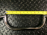 CLUBMAN STYLE MOTORCYCLE HANDLEBARS Chrome 7/8" Bars Triumph Honda Cafe Racer