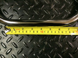 CLUBMAN STYLE MOTORCYCLE HANDLEBARS Chrome 7/8" Bars Triumph Honda Cafe Racer