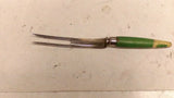Antique Kitchen Ware Depression Era Green Wood Handle Chopper Opener Egg Beater
