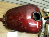 Gas Tank Harley Touring Ultra Classic FLHX Glide 2008^ crimson red sunglo Skulls
