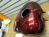 Gas Tank Harley Touring Ultra Classic FLHX Glide 2008^ crimson red sunglo Skulls